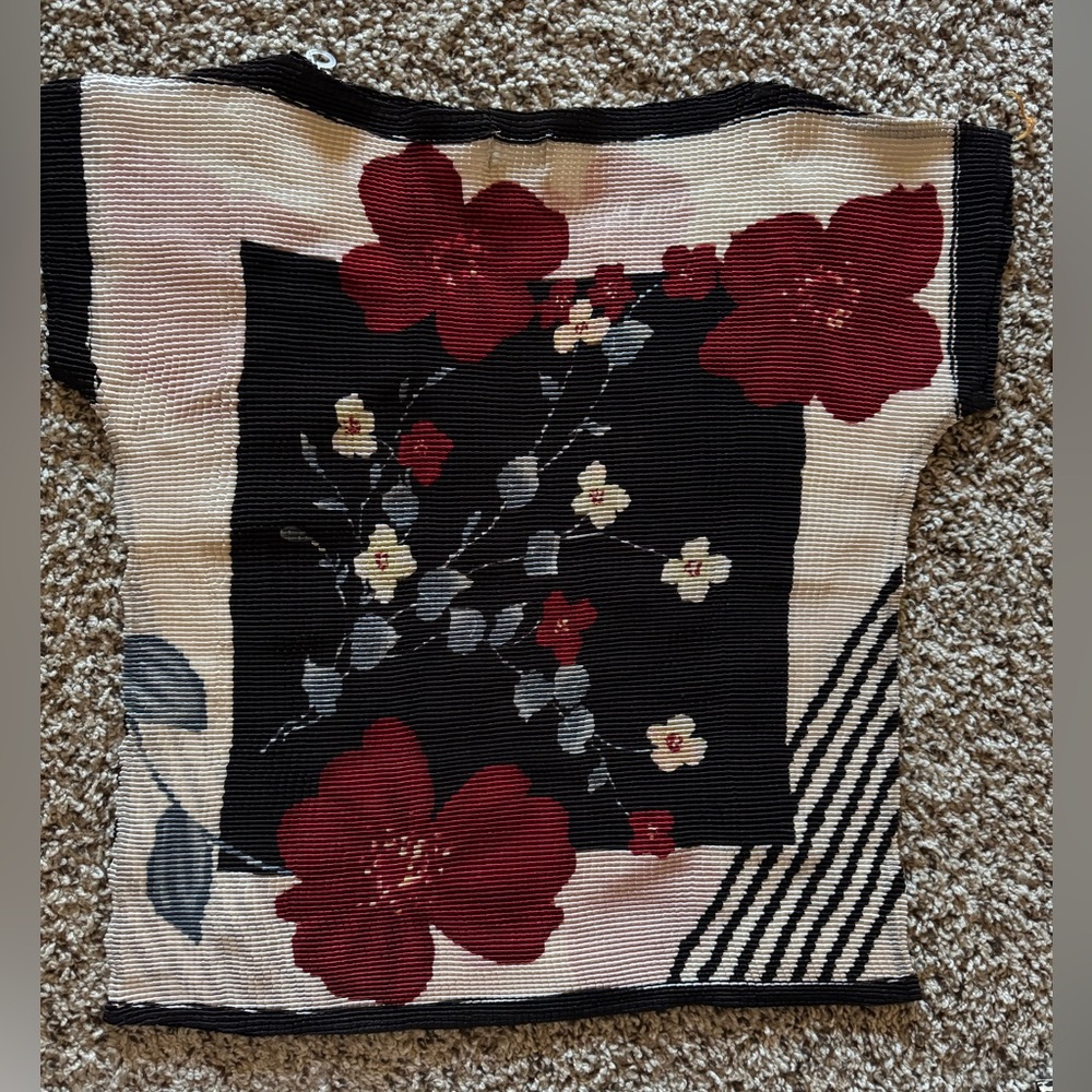 Karen Arnold Vintage Pleated And Beaded Top